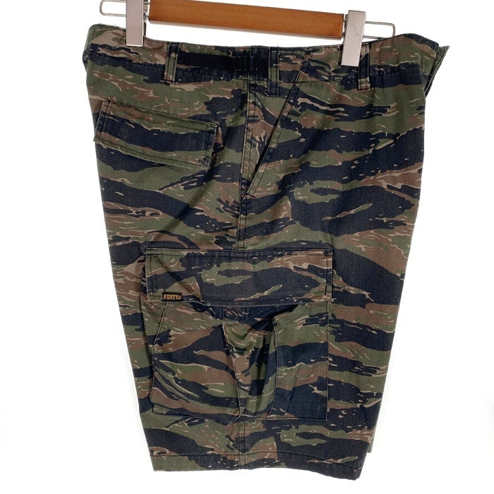 FORTY FINE CLOTHING フォーティーファインクロージング ミリタリーカーゴショーツ ショートパンツ タイガーカモ オリーブ Size 2 福生店