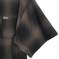 CALTOP キャルトップ オンブレチェック 半袖シャツ ブラック アクリル Size M 福生店