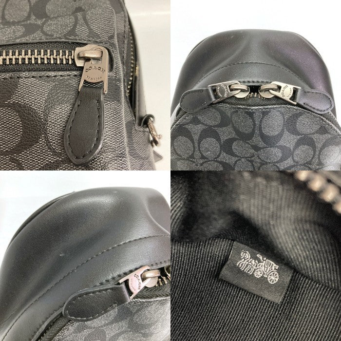 COACH コーチ 2853 モノグラム ワンショルダー ボディバッグ ブラック 瑞穂店