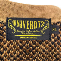 UNIVERD72 ユニバード72 MOHAIR TOUCH CARDIGAN モヘアタッチ ニットカーディガン レオパード アクリル Size XL 福生店