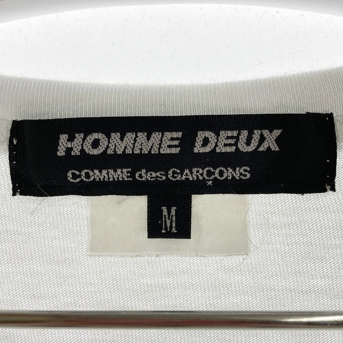 COMME des GARCONS HOMME DEUX コムデギャルソンオムドゥ DC-T015 AD2018 パッチワーク Tシャツ ホワイト sizeM 瑞穂店