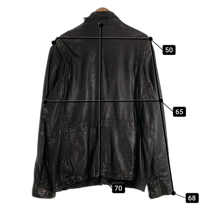 7 Diamonds M-65型 レザーフィールドジャケット ブラック Size 3XL 福生店