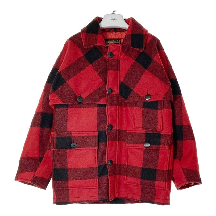 EDDIE BAUER エディバウアー 黒タグ マッキーノクルーザー ジャケット バッファローチェック レッド sizeS ※内タグの切れ 瑞穂店