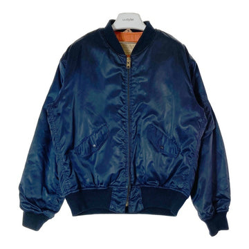 HOUSTON ヒューストン 90's MA-1 TALONジップ ネイビー size42 瑞穂店