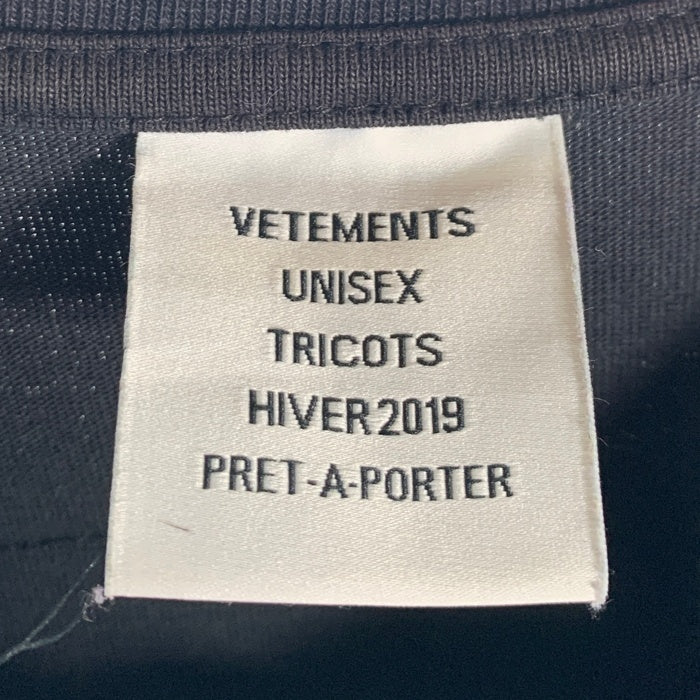 VETEMENTS ヴェトモン Black Russia Patchwork Oversized T-Shirt パッチワーク 半袖 Tシャツ ブラック UAH19TR329 Size XS 福生店