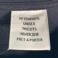 VETEMENTS ヴェトモン Black Russia Patchwork Oversized T-Shirt パッチワーク 半袖 Tシャツ ブラック UAH19TR329 Size XS 福生店