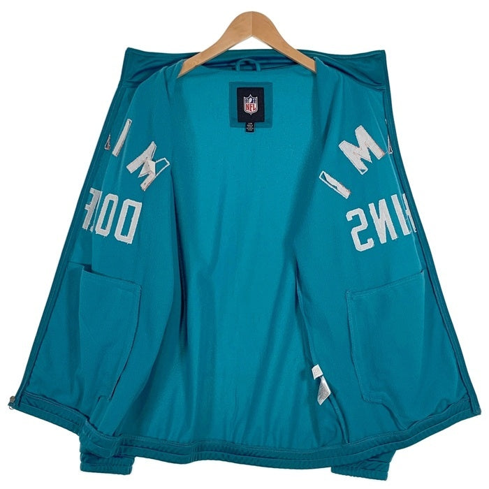 NFL MIAMI Dolphins マイアミ・ドルフィンズ フルジップ トラックジャケット マリンブルー Size L 福生店
