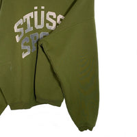 STUSSY ステューシー BIG CRACKLE SPORT CREW クルーネックスウェットトレーナー グリーン 118537 Size L 福生店