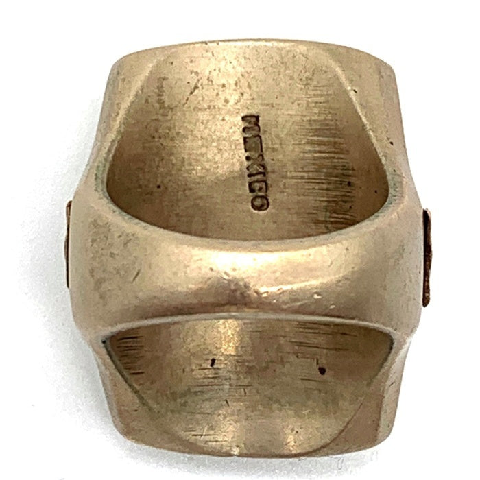 40's MEXICAN BIKER RING メキシカン バイカーリング インディアンモチーフ 合金 Size 15号 福生店