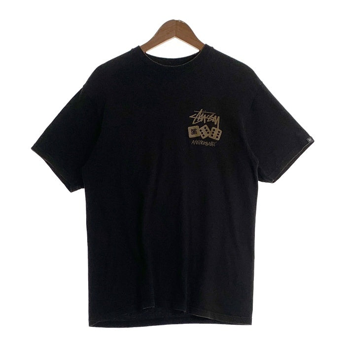 STUSSY ステューシー SWAGGER スワッガー 12周年 ダイス 半袖 Tシャツ ブラック ゴールド メキシコ製 Size M 福生店