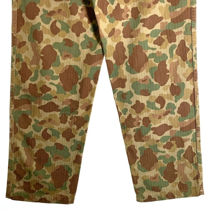U.S.ARMY レプリカ ダックハンターカモ ミリタリーカーゴパンツ ヘリンボーン Size LL 福生店