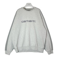 carhartt WIP カーハート TONARE SWEAT ロゴ刺繍 バイカラー スウェットトレーナー グレー sizeXXL※所々毛玉あり 瑞穂店