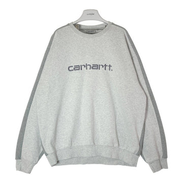 carhartt WIP カーハート TONARE SWEAT ロゴ刺繍 バイカラー スウェットトレーナー グレー sizeXXL※所々毛玉あり 瑞穂店