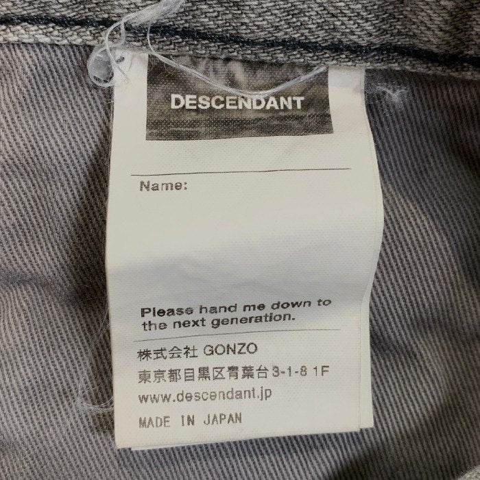 DESCENDANT ディセンダント ウォッシュ デニムパンツ ブラック Size 1 福生店