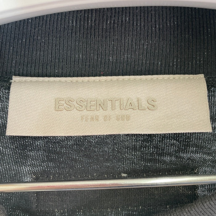 ESSENTIALS エッセンシャルズ 1977 プリントロングTシャツ グレー sizeM※フロントシミあり 瑞穂店