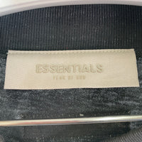 ESSENTIALS エッセンシャルズ 1977 プリントロングTシャツ グレー sizeM※フロントシミあり 瑞穂店