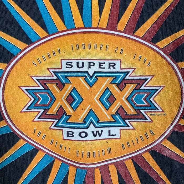 90's NFL Super Bowl XXX 第30回スーパーボール クルーネックスウェット Spectator Sportswear 1996年 チャコール USA製 Size XL 福生店