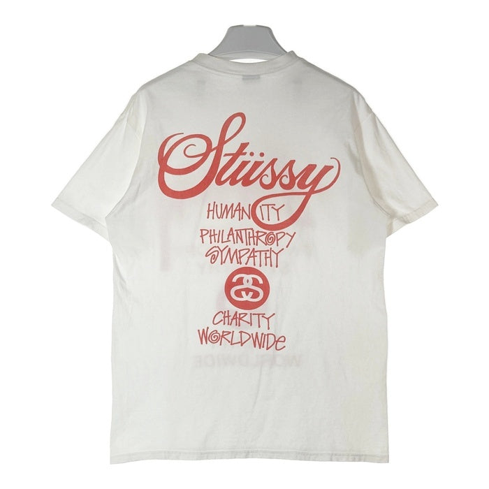 STUSSY ステューシー チャリティー ワールドツアー Tシャツ ホワイト sizeM 瑞穂店