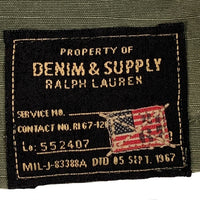 DENIM&SUPPLY RALPH LAUREN デニム&サプライ ラルフローレン ジャングルファティーグ ミリタリーフィールドジャケット リペア加工 リップストップ オリーブ Size S 福生店