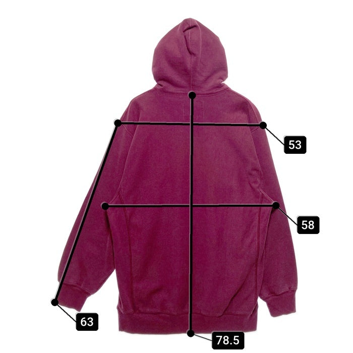 STEVE BARRY'S スティーブアンドバリーズ カレッジロゴ CENTRAL スウェット プルオーバーパーカー ボルドー sizeL 瑞穂店