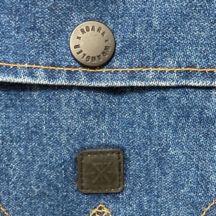 ROARK ロアーク Wrangler ラングラー Roundup Jacket デニム ボアジャケット ランチ インディゴ ブラウン RJ244 USA製 Size M 瑞穂店