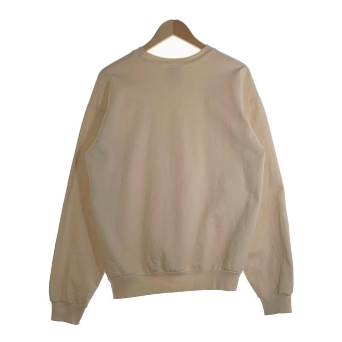 Girls Don't Cry ガールズドントクライ 刺繍 クルーネック スウェット ナチュラル Size M 福生店