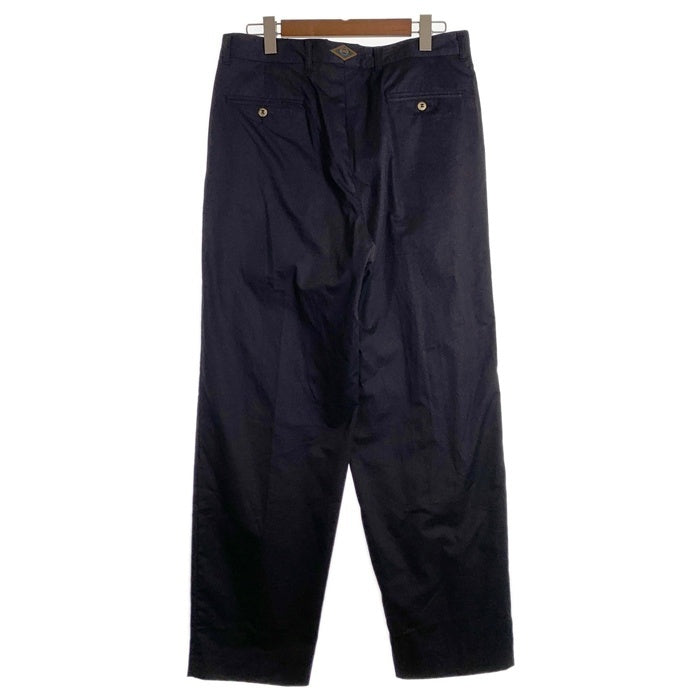 HUGO BOSS ヒューゴボス 2タック コットントラウザーパンツ ブラック イタリア製 Size ｗ90cm 福生店