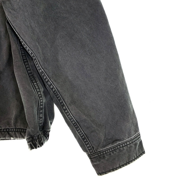 NAUTICA ノーティカ 24SS クラッシュドチノ ジップブルゾン ジャケット グレー USED/ダメージ加工 241-1538 Size L 福生店