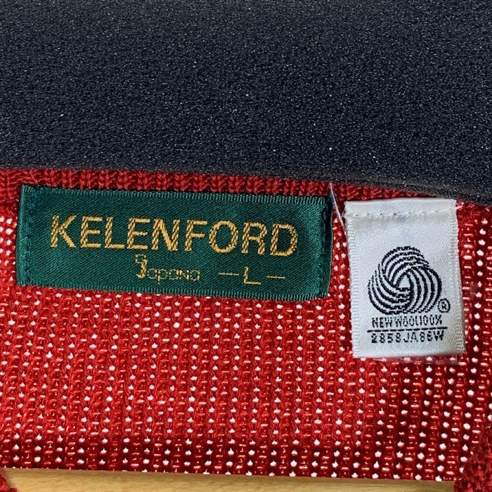 KELENFORD ケレンフォード ウールニットセーター レッド Size L 福生店