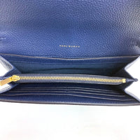 TORY BURCH トリーバーチ フローラル柄 ショルダーウォレット ブルー 瑞穂店