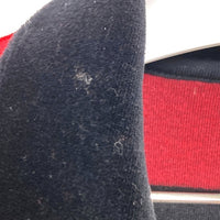 RALPH LAUREN ラルフローレン 90s ベロアボーダーハーフジップ レッド×ブラック sizeL 瑞穂店