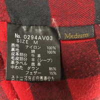 HYSTERIC GLAMOUR ヒステリックグラマー レザーヨーク ナイロン ダウンベスト 襟ボア ブラック 0294AV03 Size M 瑞穂店