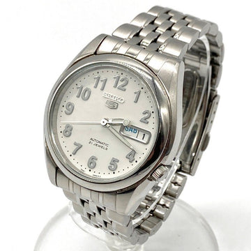 SEIKO5 セイコー デイデイト AUTOMATIC 21JEWELS 裏スケ ７S26-01VO 腕時計 シルバー 瑞穂店