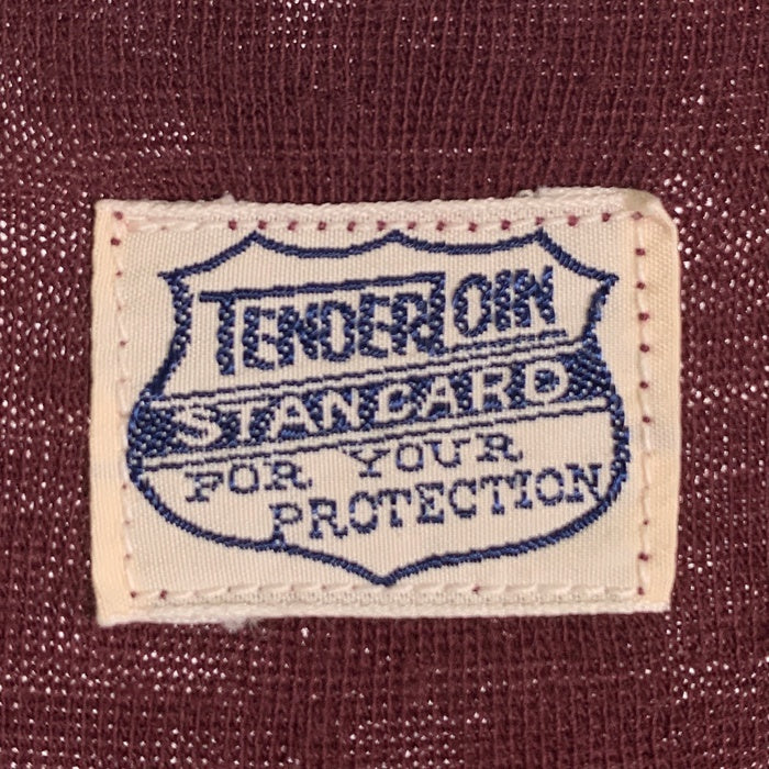 TENDERLOIN テンダーロイン ヘンリーネック ボーダーカットソー バーガンディー コットン ウール Size M 福生店