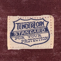 TENDERLOIN テンダーロイン ヘンリーネック ボーダーカットソー バーガンディー コットン ウール Size M 福生店
