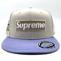 Supreme シュプリーム 25SS NEW ERA ニューエラ 59FIFTY Championship Box Logo チャンピオンシップ ボックスロゴベースボールキャップ ベージュ ライトブルー Size 7 1/2 福生店
