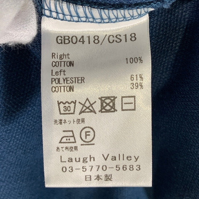 glamb グラム Union CS ユニオンカットソー 半袖Tシャツ 切替 ブルー GB0418/CS18 Size 3 福生店