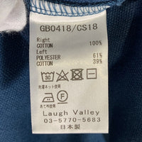 glamb グラム Union CS ユニオンカットソー 半袖Tシャツ 切替 ブルー GB0418/CS18 Size 3 福生店