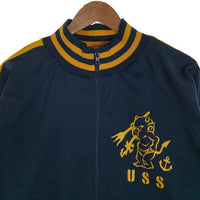 Ted Company テッドカンパニー トラックジャケット ジャージトップ プリント ネイビー イエロー Size M 福生店