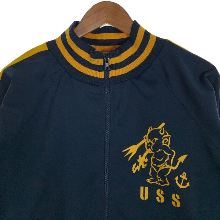 Ted Company テッドカンパニー トラックジャケット ジャージトップ プリント ネイビー イエロー Size M 福生店