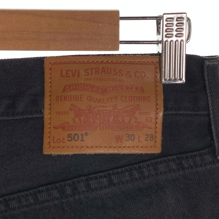 Levi's PREMIUM リーバイス プレミアム EDIFICE エディフィス別注 501 BIGE ブラックデニム テーパードパンツ A6738-0000 Size 30×28 福生店