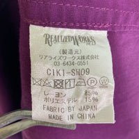 THE CRIMIE クライミー CIK1-SH09 オープンカラーシャツ パープル sizeXXL 瑞穂店