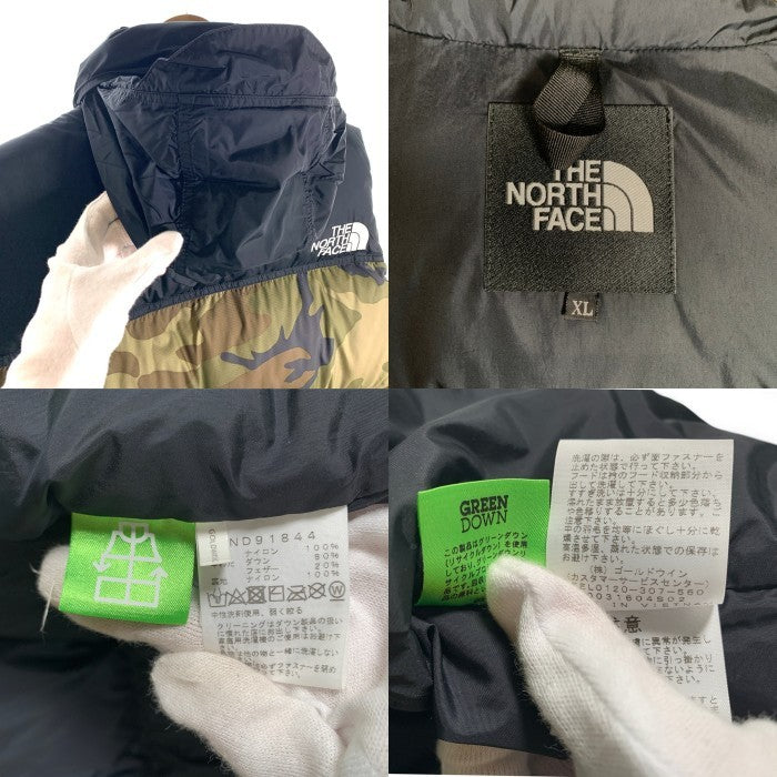 THE NORTH FACE ノースフェイス ヌプシ ナイロン ダウンベスト 迷彩 ウッドランドカモ ND91844 Size XL 福生店