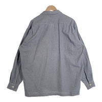 80's STUSSY ステューシー コットンシャツ 長袖 ライトブルー USA製 黒タグ オールド Size L 福生店