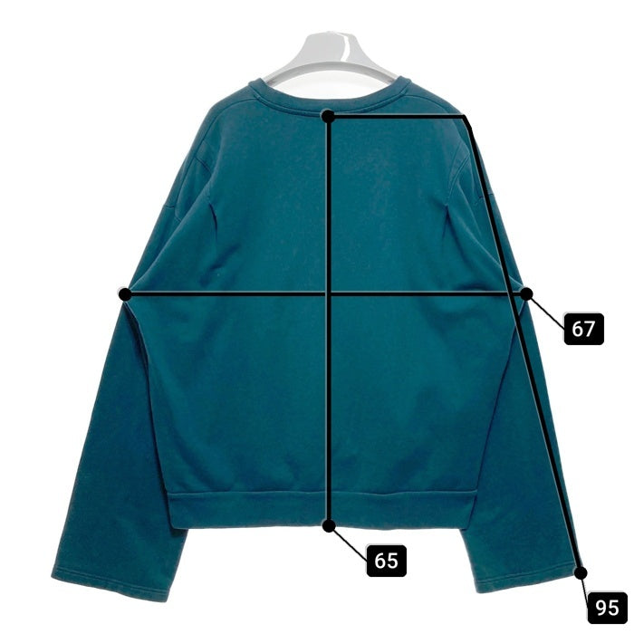 WELLDER ウェルダー Buck Side Tucked Crewneck スウェットトレーナー ブルー size4 瑞穂店