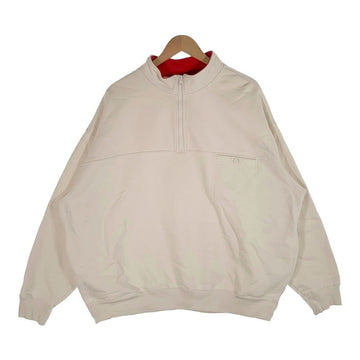 SUPREME シュプリーム 22AW Washed Half Zip Pullover ウォッシュドハーフジッププルオーバー スウェットトレーナー ホワイト Size L 福生店