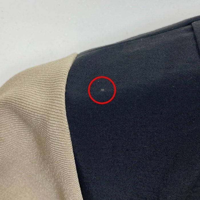 UNITED TOKYO ユナイテッドトウキョウ アシンメトリー テーラーシャツワンピース ベージュ ブラック 142110003 Size 2 瑞穂店