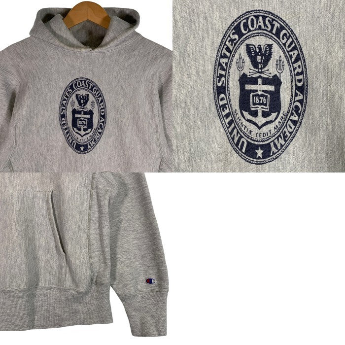 80's Champion チャンピオン U.S.COAST GUARD ACADEMY リバースウィーブ プルオーバースウェットパーカー グレー トリコタグ Size M 福生店