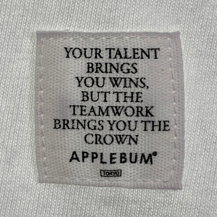 APPLEBUM アップルバム WORM MULTI COLOR T-SHIRT プリントTシャツ ホワイト Size M 福生店