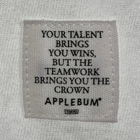 APPLEBUM アップルバム WORM MULTI COLOR T-SHIRT プリントTシャツ ホワイト Size M 福生店